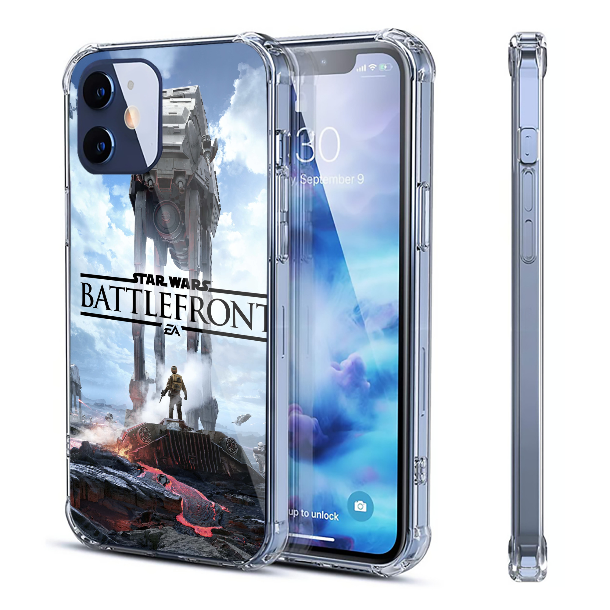 （画像用） スター・ウォーズ Star Wars 【iPhone 12シリーズ対応】透明スマホケース（クリアソフトケース）